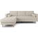 Dunelm Zoe Boucle Fleck Ivory Sofa 234cm 3 Seater