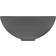 vidaXL Wastafel Rond 32.5 x 14 cm Donkergrijs