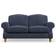Dunelm Ashford Aqua Clean Chenille Navy Sofa 176cm 2 Seater