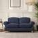 Dunelm Ashford Aqua Clean Chenille Navy Sofa 176cm 2 Seater