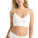 Lindex Seamless Ribbed V-Neck Soft Bra - White