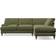 Dunelm Darwin Luxury Velvet Olive Sofa 279cm 4 Seater