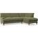 Dunelm Darwin Luxury Velvet Olive Sofa 279cm 4 Seater