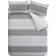 Catherine Lansfield Textured Banded Duvet Cover Grey (200x135cm)