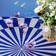 Langkilde & Søn Circus Tablecloth Blue, Beige (240x140cm)