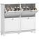Homcom Narrow Shoe With 4 Flip Drawers Storage Cabinet