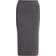 Tom Ford Fine Cashmere Cotton Rib Pencil Skirt - Dark Grey