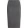 Tom Ford Fine Cashmere Cotton Rib Pencil Skirt - Dark Grey