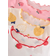 Shein 6pcs Baby Girl Cute Strawberry Pattern Ruffle Trim Round Neck Short Sleeve Top And Shorts Knit Soft Comfortable Summer Pajama Set