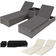 tectake 401500 - 2-pack - Grey