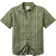 Passenger Chill Textured Short Sleeve Shirt - Wild Green Stripe