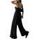 Shein Flirla European And American Sexy Spaghetti Strap Wide Leg Jumpsuit