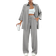Shein RueChic 2 pieces set for women, long sleeve button front top and long pants with front tie, minimalist style
