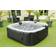 Spa Gonflable 6 Places Carré Noir 185 x 185 cm