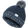 Trespass Kid's Bobble Hat Knitted Fleece Lined Nefti - Navy