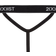 2(X)IST Essential Cotton Y-Back Thong 3-pack - Black/Charcoal Heather/Red