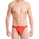 2(X)IST Essential Cotton Y-Back Thong 3-pack - Black/Charcoal Heather/Red