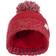 Trespass Kid's Bobble Hat Knitted Fleece Lined Nefti - Red