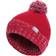 Trespass Kid's Bobble Hat Knitted Fleece Lined Nefti - Red