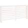 vidaXL Radiator Cover White Solid Wood Pine