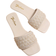 Shein Spring Summer Eid New White Square Toe Flat Sandals To Match Dress Fashionable Fully Crystal Slip-On Slippers