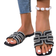 Shein Bling Slip-On Flat Sandals For Women, Fashion Casual Luxury Rhinestone Decor Slip-On Slippers, Comfortable Flat Slides