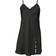 Lady Avenue Silk Night Dress - Black