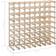 vidaXL 282471 Beige Wine Rack 80x80cm