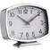 Premier Housewares Bailie Silver Table Clock 23cm