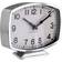 Premier Housewares Bailie Silver Table Clock 23cm