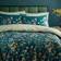 Dunelm Watercoloured Floral & Pillowcase Set Duvet Cover Multicolour, Blue (220x260cm)