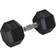 Homcom Single Rubber Hex Dumbbell 15KG