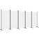 vidaXL 5-Panel White Room Divider