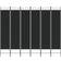 vidaXL 6-Panel Black Rumdeler 240x100cm