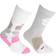 Floso Kid's Cotton Rich Welly Socks 2-pack - Cream Pink