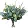 Shein 15/30pcs 3 Kinds Mixed Artificial Eucalyptus Leaves Stems Bulk Fake Silver Dollar Eucalyptus Greenery Decoration Faux Eucalyptus Plant Branches For Wedding Floral Centerpiece Flower Arrangement Gifts Birthday Graduation Green Artificial Plant 3pcs