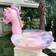 Shein 1pc Inflatable Sequins Unicorn Swimming Ring, Thick PVC Outdoor Pool Party Underarm Circle Swimming Sports Accessory