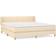 vidaXL Fabric Creamy White Rammeseng 180x200cm