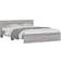 vidaXL 3207607 Bed Frame with Headboard Grey Sonoma 155x203cm