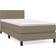 vidaXL Bed Frame with Mattress Taupe Frame Bed 90x190cm