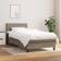 vidaXL Bed Frame with Mattress Taupe Frame Bed 90x190cm