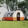 OutSunny 5-6 Man 3000mm Waterproof Tunnel Family Tent Shelter Cream/Orange