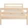 vidaXL 821639 Bed Frame without Mattress Natural Sengeramme 80.5x195.5cm