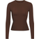 SKIMS Fits Everybody Long Sleeve T-shirt - Cocoa