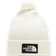 The North Face Logo Box Pom Beanie - Gardenia White