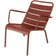 Fermob Luxembourg Low - Red Ochre Havelænestol