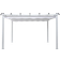 Comfort Garden Pergola with Folding Roof - White/Aluminum 3x4 m