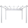 Comfort Garden Pergola with Folding Roof - White/Aluminum 3x4 m