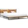 vidaXL 324868 Bed Frame without Mattress Natural/Black Sengeramme 204x208cm