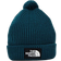 The North Face Logo Box Pom Beanie - Midnight Petrol